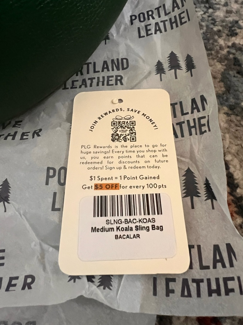 NWT..Portland Leather medium Koala Sling bag - Picture 3 of 4